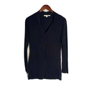 Boden Womens V-neck Tunic Top Long Sleeve Stretch 100%‎ Lyocell Size 10